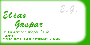 elias gaspar business card